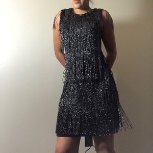 MISSGUIDED fringe bodycon dress new with tags